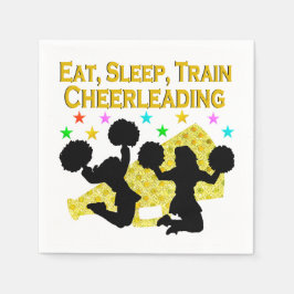 GOLD ESSEN SLEEP CHEERLEADING DESIGN SERVIETTE
