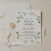 Gold Eukalyptus Brunch and Bubbly Brautparty