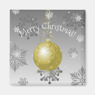 Gold Extravagante Weihnachtsschmuck Magnet