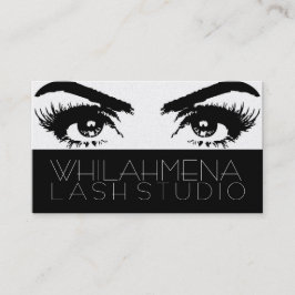 Gold Eyelash Extensions Studio Business Card Visitenkarte
