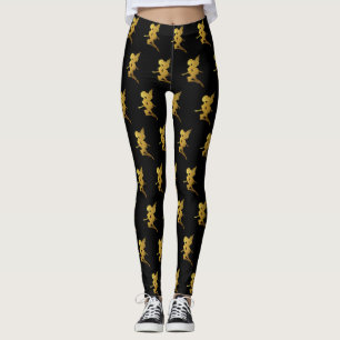 Gold Fairy Silhouetten Leggings