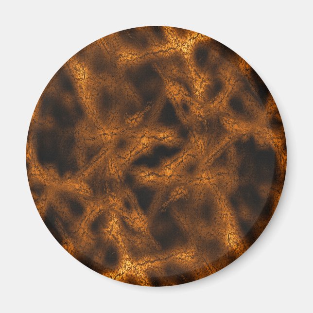 Gold-Fantasie-Muster Magnet (Vorne)
