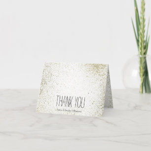 Gold Farbe Spritzer abstrakt Vielen Dank Dankeskarte