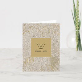Gold Feathers Karte