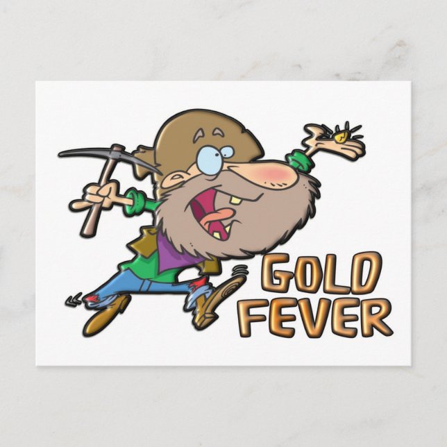 GOLD FEVER POSTKARTE (Vorderseite)