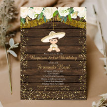 Gold Fiesta Taufe und erster Geburtstag