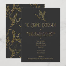 Gold-Filigran Art Deco | Kranich-Rentner