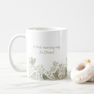 Gold-Filigran Art Deco   Spatzen-Morgenlied Kaffeetasse