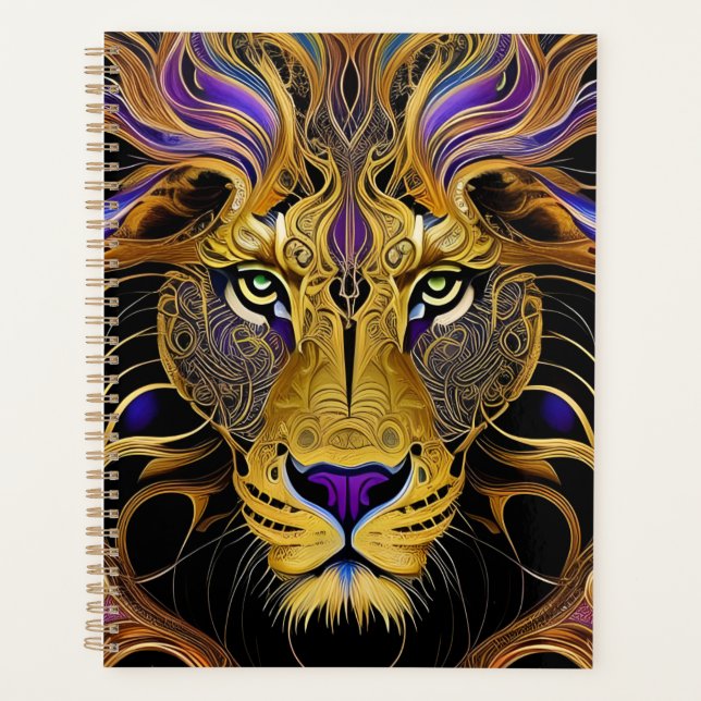 Gold Filigree Lion Planer (Vorderseite)