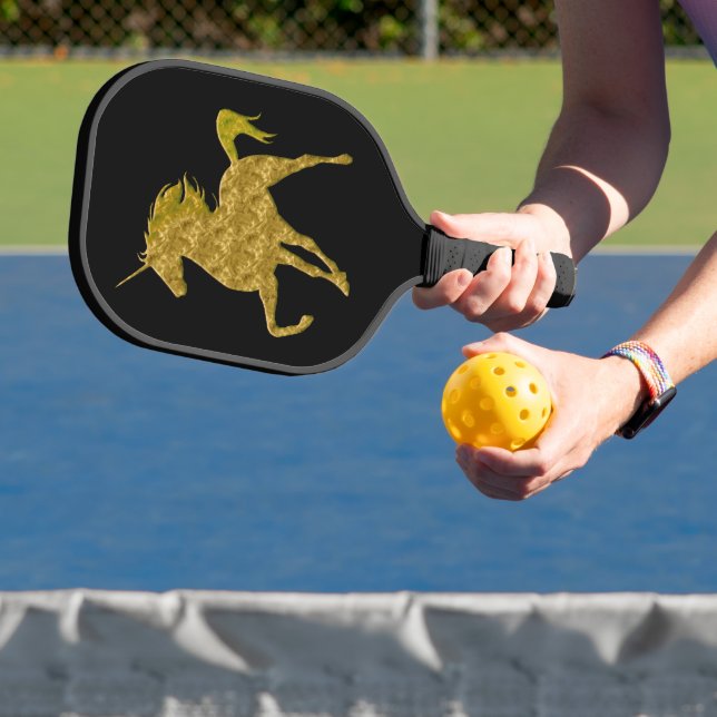Gold Fire Unicorn Pickleball Schläger (InSitu)