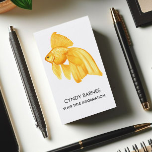 Gold Fish Business Card Visitenkarte