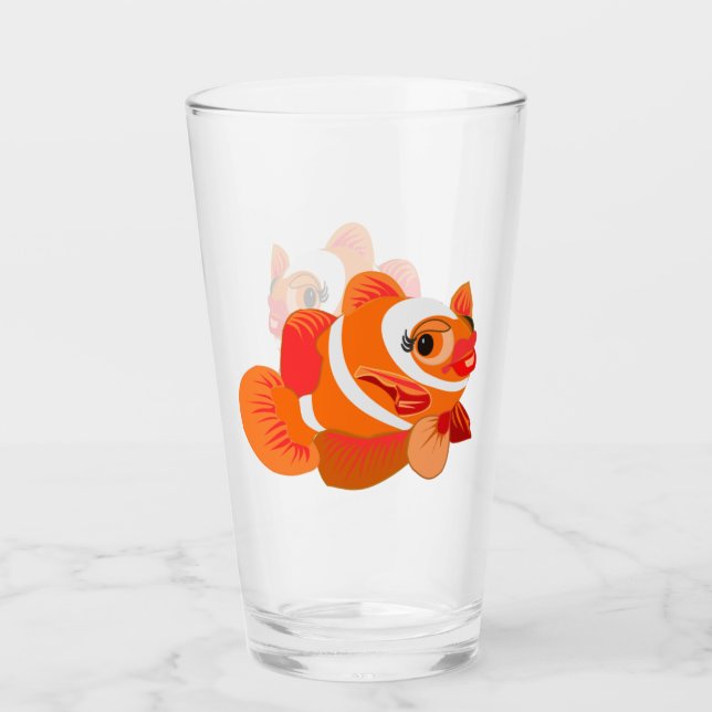 Gold Fish Glass - Anpassbar Glas (Vorderseite)