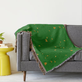 Gold Flakes auf Smarald Green Decke
