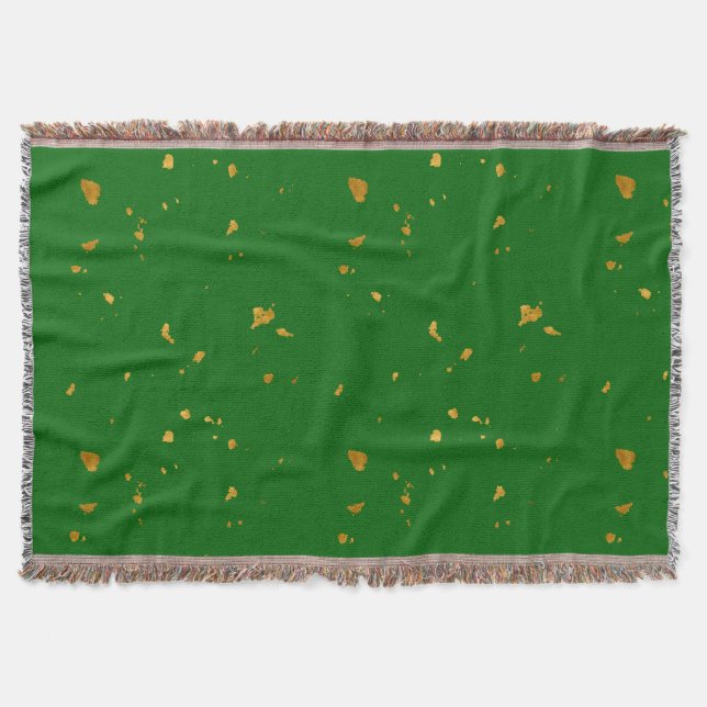 Gold Flakes auf Smarald Green Decke (Vorderseite)