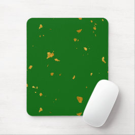Gold Flakes auf Smarald Green Mousepad