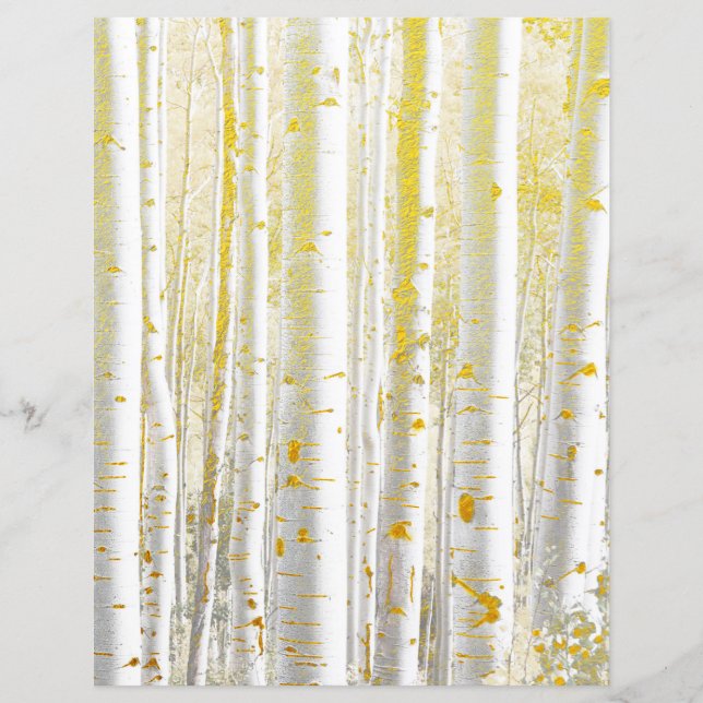 Gold Flecked Birch Scrapbook Paper (Vorderseite)