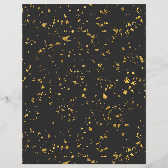 Gold Flecked Scrapbook Paper (Vorderseite)
