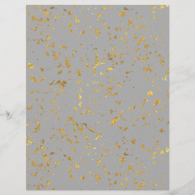 Gold Flecked Scrapbook Paper (Vorderseite)