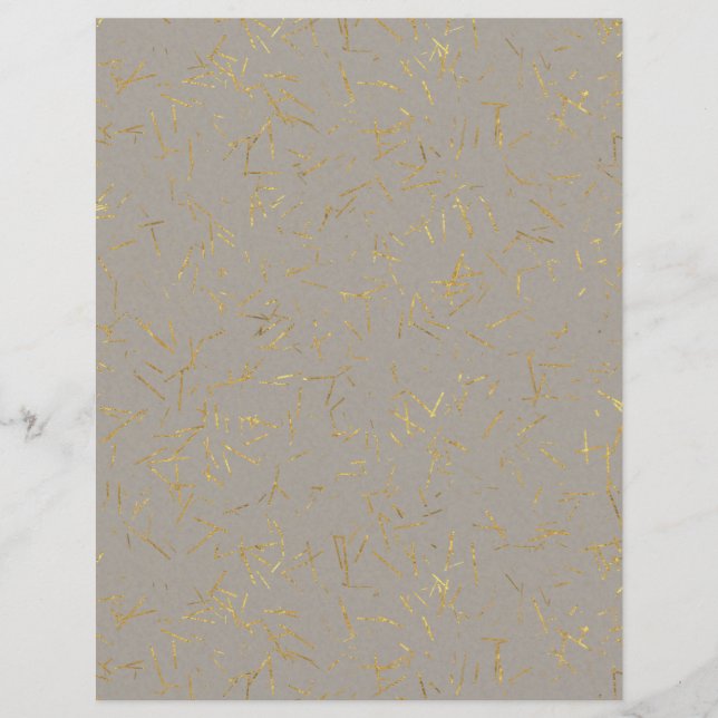 Gold Flecked Scrapbook Paper (Vorderseite)