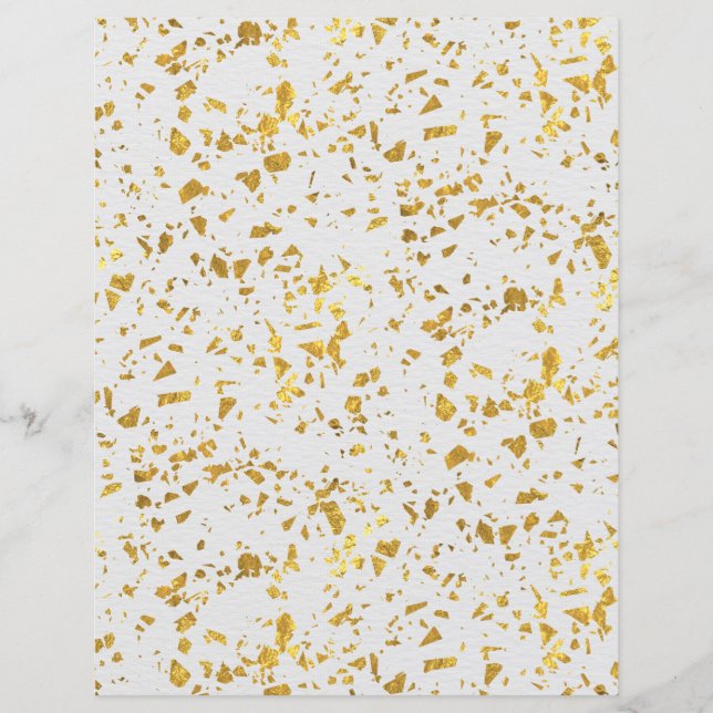 Gold Flecked Scrapbook Paper (Vorderseite)