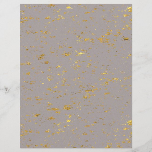 Gold Flecked Scrapbook Paper (Vorderseite)
