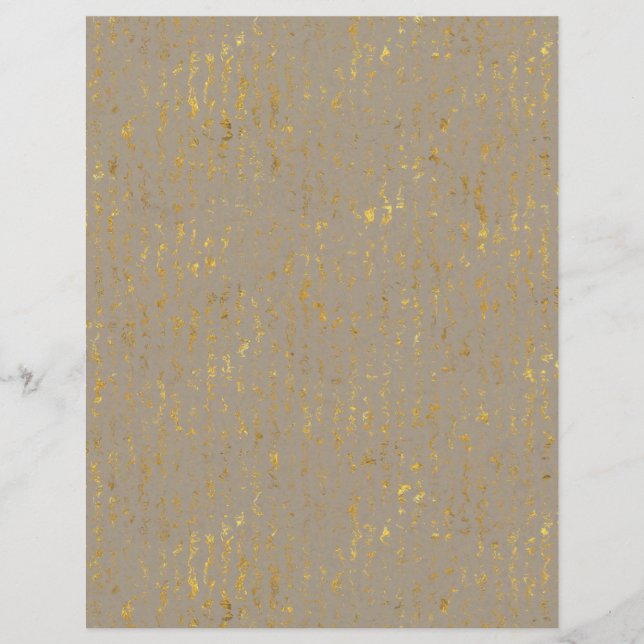 Gold Flecked Scrapbook Paper (Vorderseite)