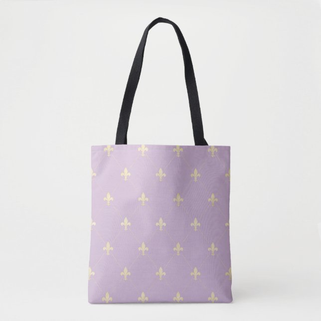 Gold Fleur-de-Lis Dusky Lilac (Vorderseite)