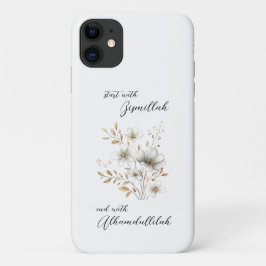 Gold Floral Bismillah Alhamdulliah Case-Mate iPhone Hülle