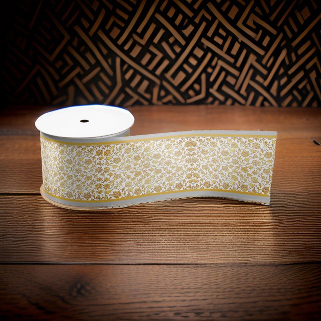 Gold Floral Lace Silver and Gold Trial Satinband (Von Creator hochgeladen)