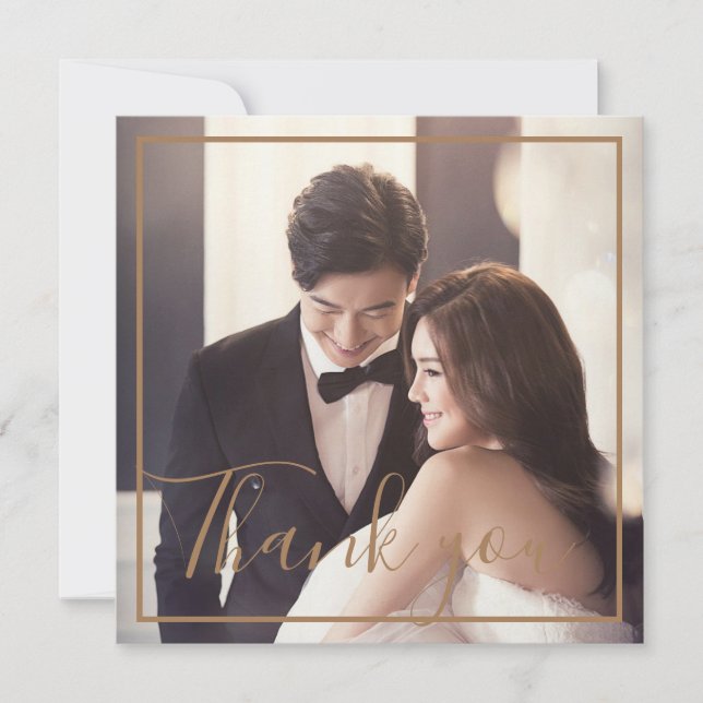 Gold Floral Metallic Arrangement Wedding Vielen Da (Vorderseite)