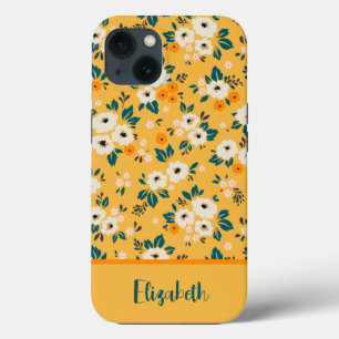 Gold Floral Personalisiert Case-Mate iPhone Hülle