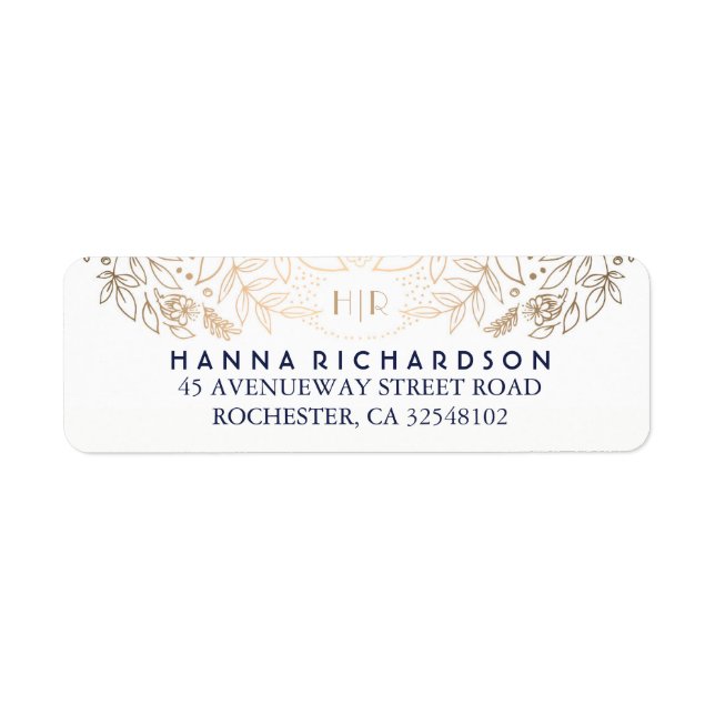 Gold Floral White Wedding (Vorne)