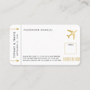 Gold Flugzeug Ticket Boarding Pass Place Escortkar