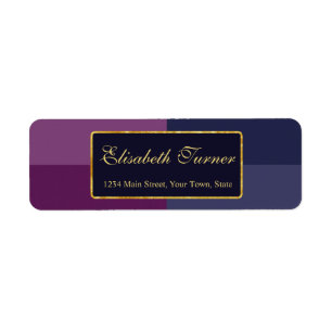 Gold Foil Bold Lavender Palette Wedding Custom