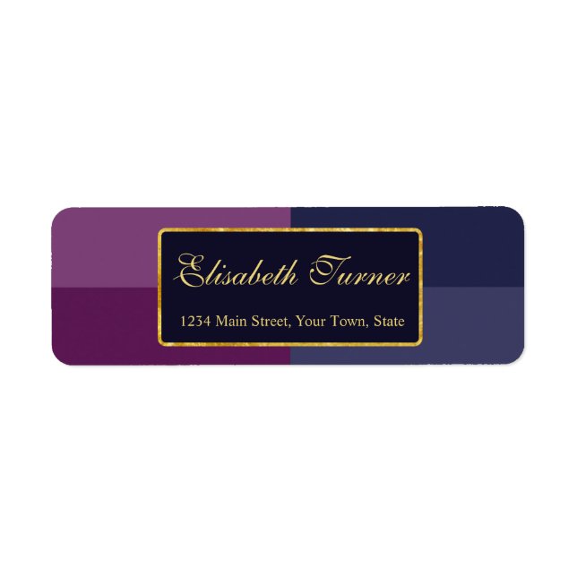 Gold Foil Bold Lavender Palette Wedding Custom (Vorne)