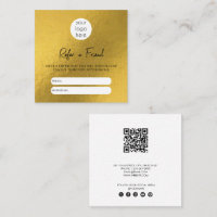 Gold Foil Business Refer eine Freundschaftskarte