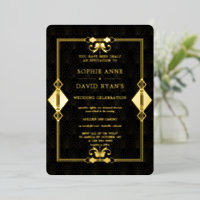 GOLD FOIL Casino Royale Las Vegas Poker Wedding