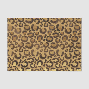 Gold Foil Cheetah Muster Jungle Geburtstagsparty Seidenpapier