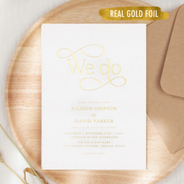 Gold Foil Classic Script wir machen Einladungen fü (Von Creator hochgeladen)