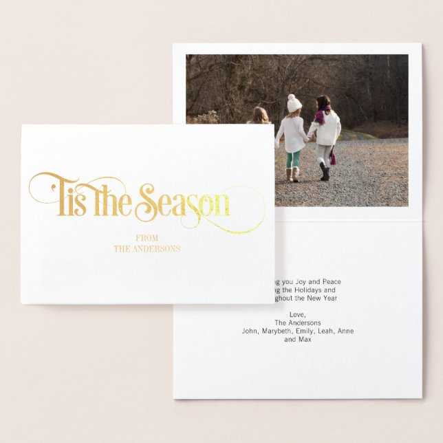 Gold Foil Classic - The Season Holiday Card Folienkarte (Anzeige)