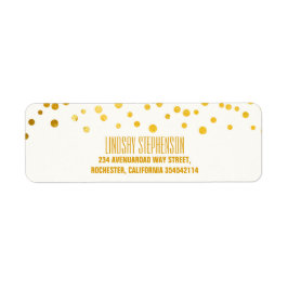 Gold Foil Confetti Wedding Return