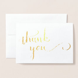 Gold Foil Dankeschön Karte
