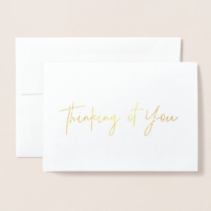 Gold Foil Denken Sie an Ihre Karte