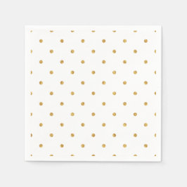 Gold Foil Dots Metallische Jugendherberge Unterhal Serviette