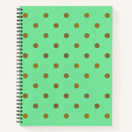 Gold Foil Dots Notebook Notizbuch