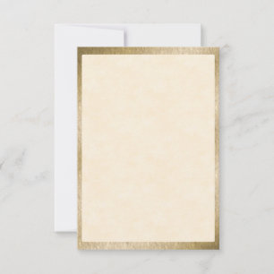 Gold Foil Elegante Vintage Note Card Mitteilungskarte