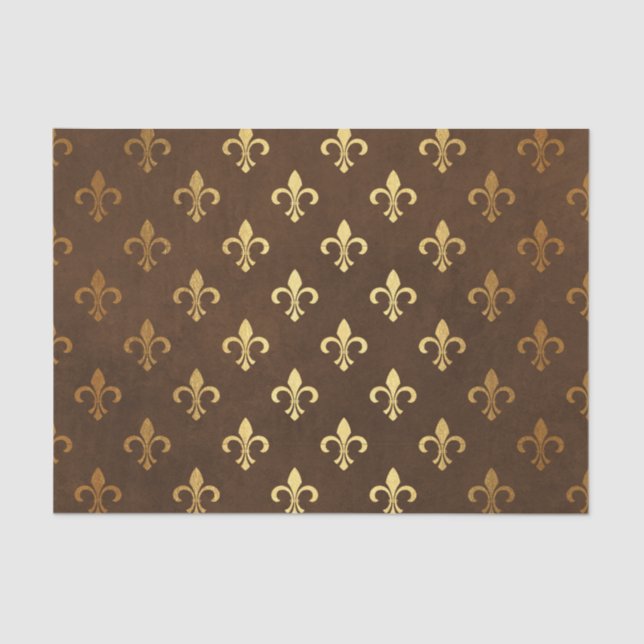 Gold Foil Erntedank Seidenpapier (Vorderseite)