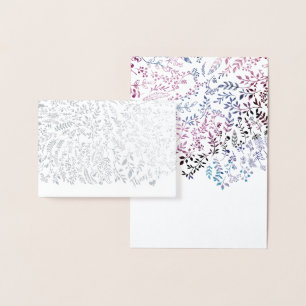 Gold Foil Floral Typografy Vielen Dank Folienkarte