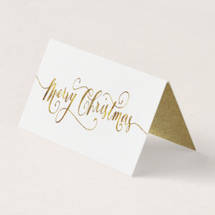 Gold Foil Frohe Weihnachtsschrift