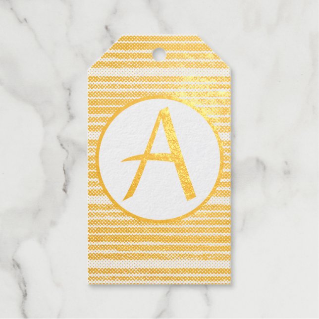 GOLD-Foil-Geschenk-Tag-DIY Geschenkanhänger (Vorderseite)
